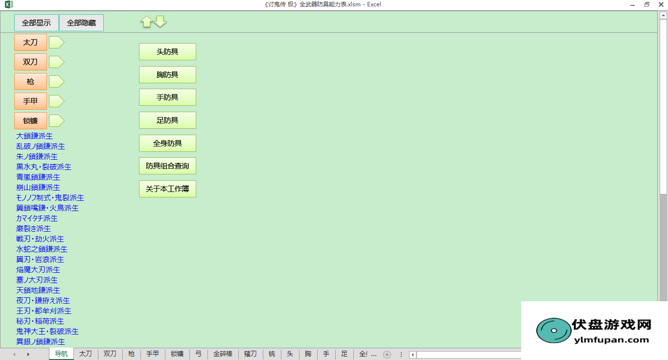 讨鬼传极 全武器防具能力表 升级路线素材组合技能